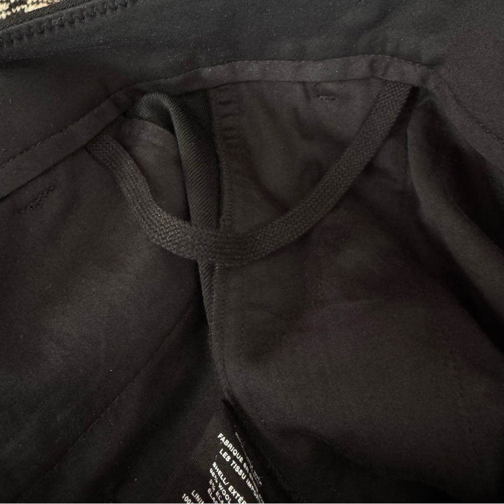 Helmut Lang Wool Cropped Black Pants Trousers Ankle Size 10 - Picture 9 of 9